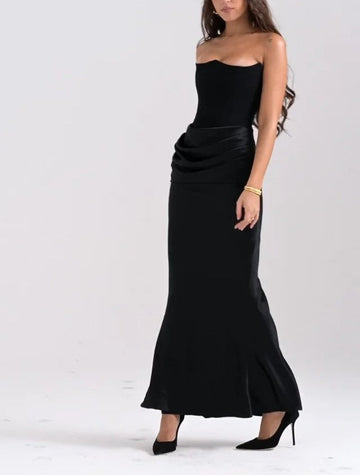 ⚡️Classic Black Tube One-Piece – Captivating Elegance (Fast ⚡️ Delivery Available)