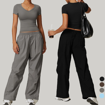 ⚡️ (Fast Delivery)Parachute Soft Loose Baggy Gym Pants