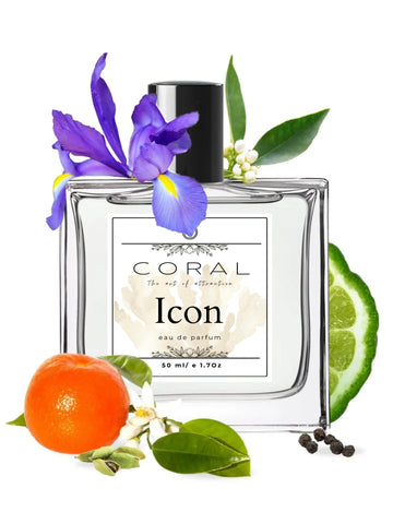Icon EDP Spray for Men | Fresh and Spicy Citrus Aroma | A Luxurious Gift Idea for Him | Comes in 50 ml and 20 ml Sizes.