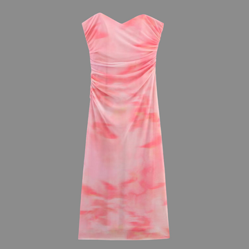 ⚡️Sunset Blush Vintage Mesh Dress (Fast⚡️Delivery)