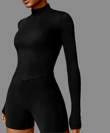 ⚡️Premium Dry-Fit Yoga Jacket Black (⚡️ Fast Delivery)