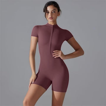 ⚡️(Fast Delivery) Pink Blush Zip Romper