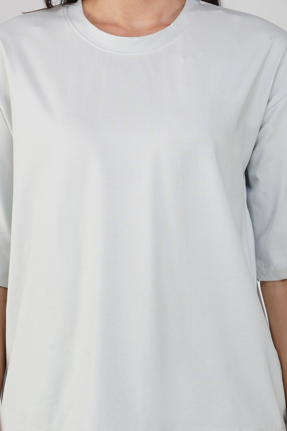 Essential Round Neck Plain T-Shirt - White