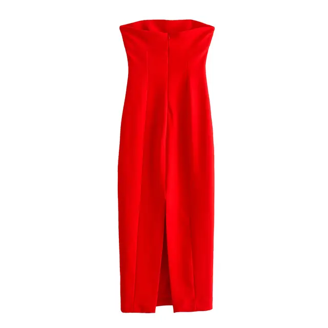 Tube Bodycone Fit Dress - Red