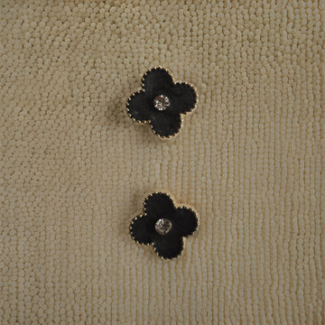 Golden Noir Blossom Studs