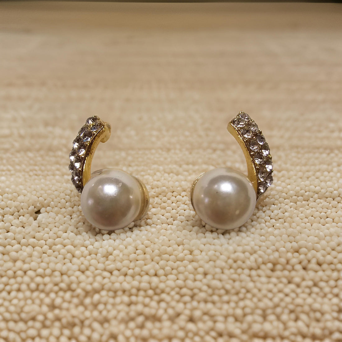 Silver-Tone Pearl Drops