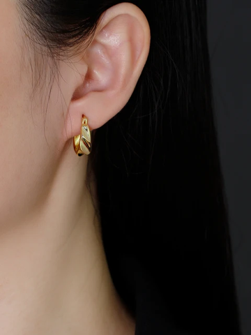 Golden Glow Statement Earrings