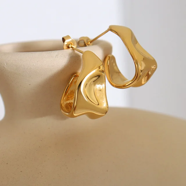 Golden Glow Statement Earrings