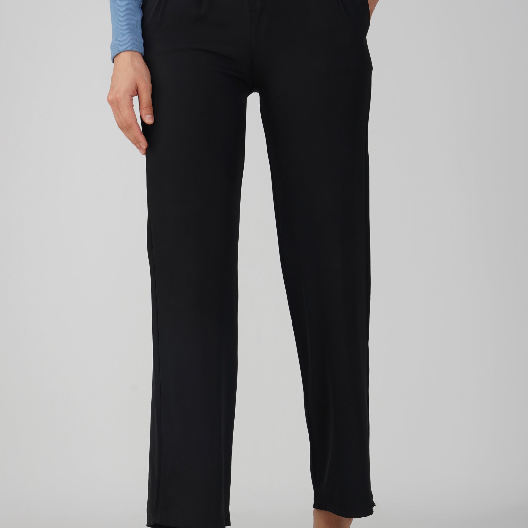 Center-Zip Trouser Pants