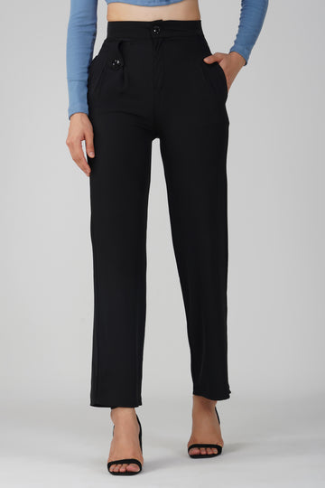 Center-Zip Trouser Pants