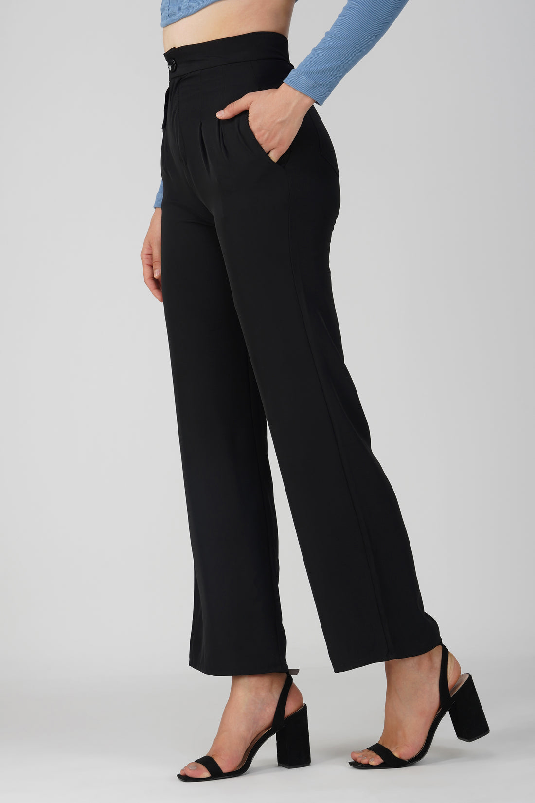 Center-Zip Trouser Pants