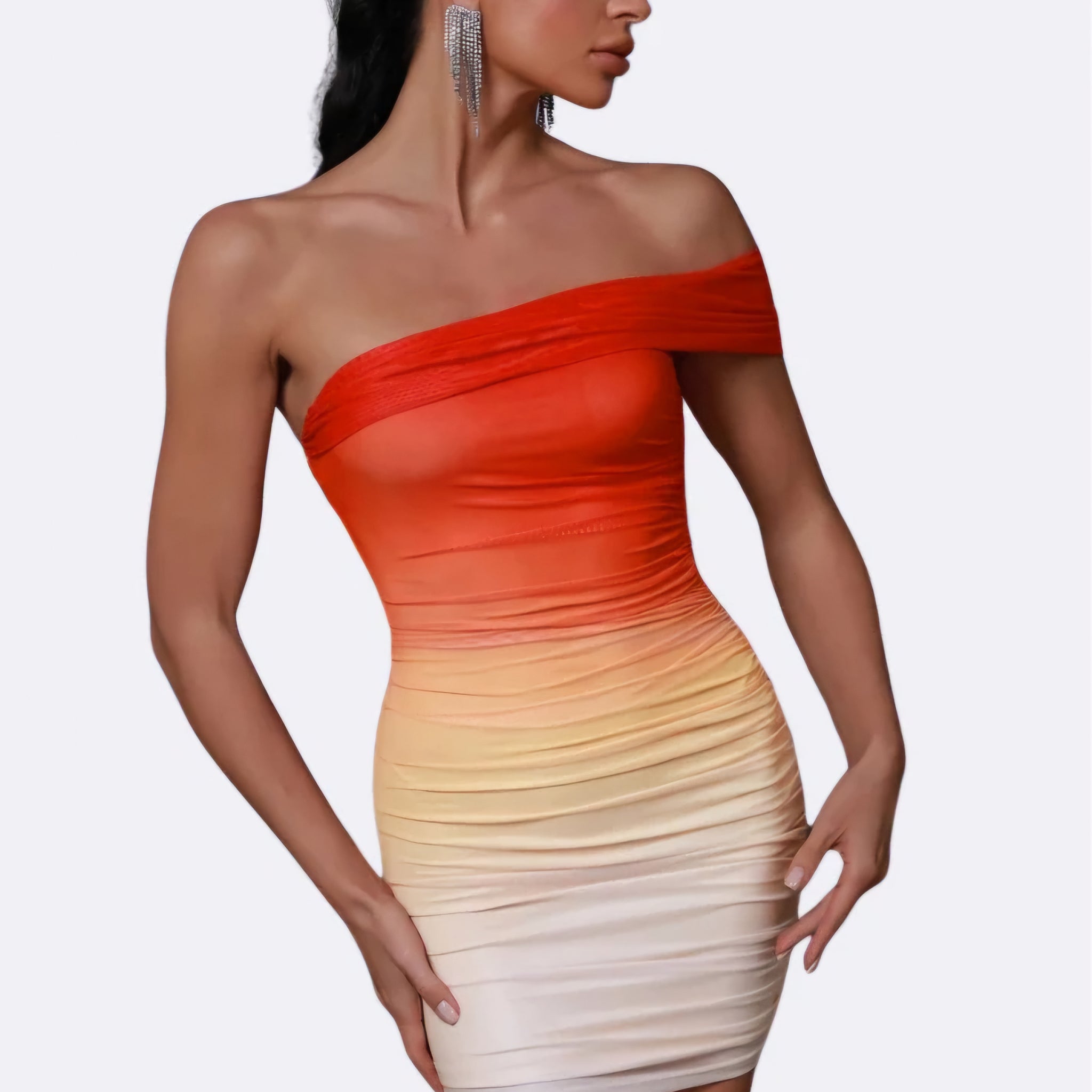 Sunset Glow Ombre Bodycon Dress