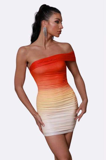 Sunset Glow Ombre Bodycon Dress