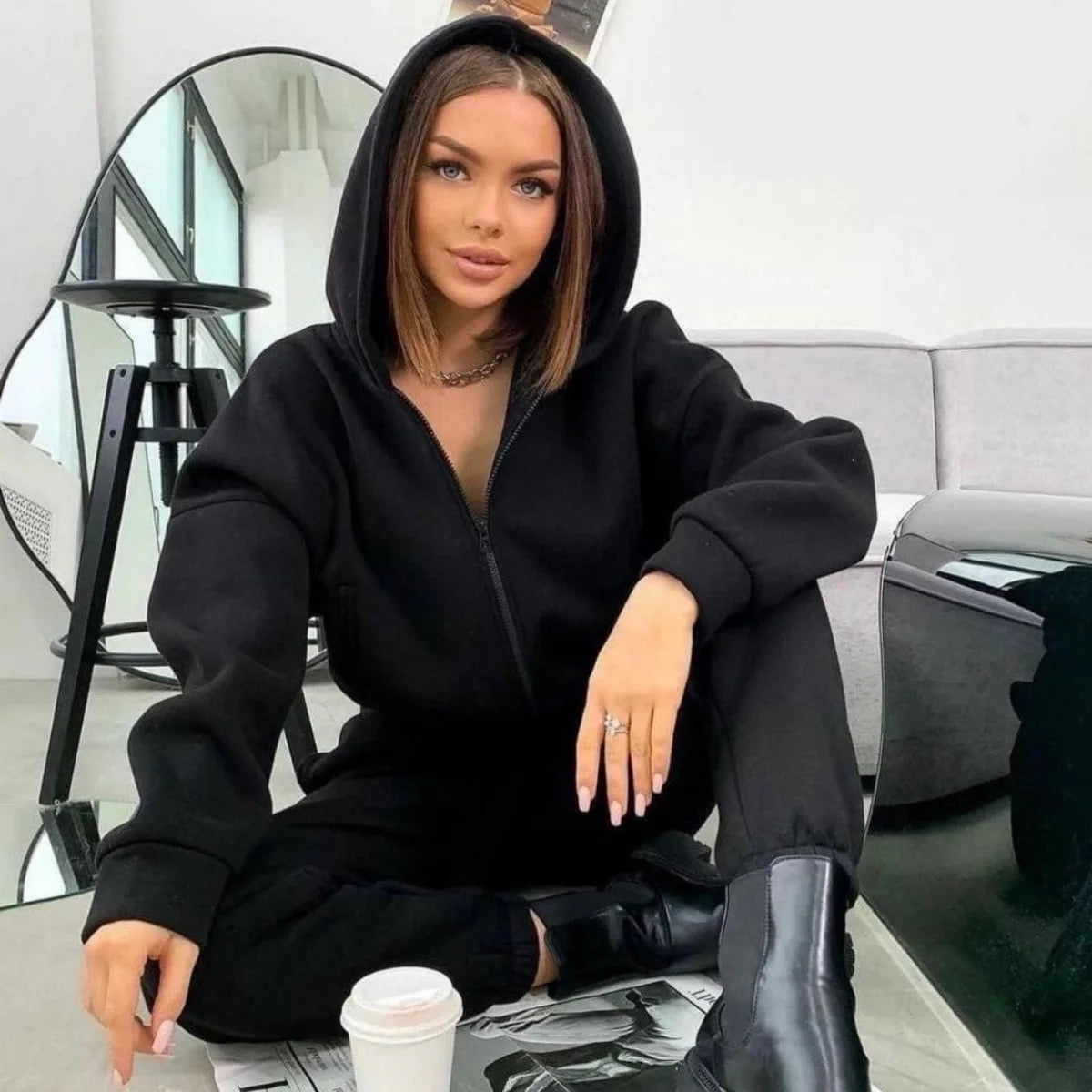 Casual Sweatshirt And Pants Set (Fast Delivery⚡️)