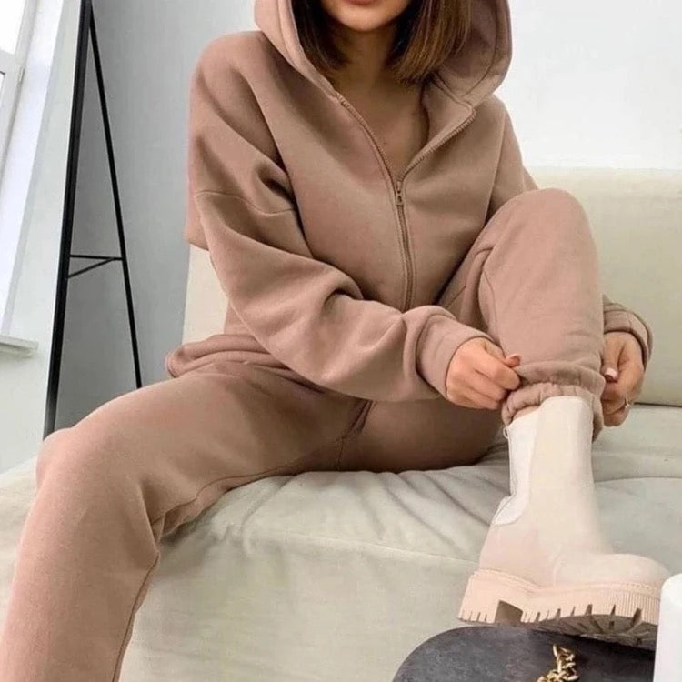 Casual Sweatshirt And Pants Set