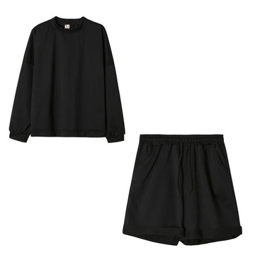 2 Piece Sports Wear Long Sleeves And Shorts