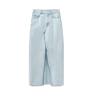 Denim Skirt - Light Blue