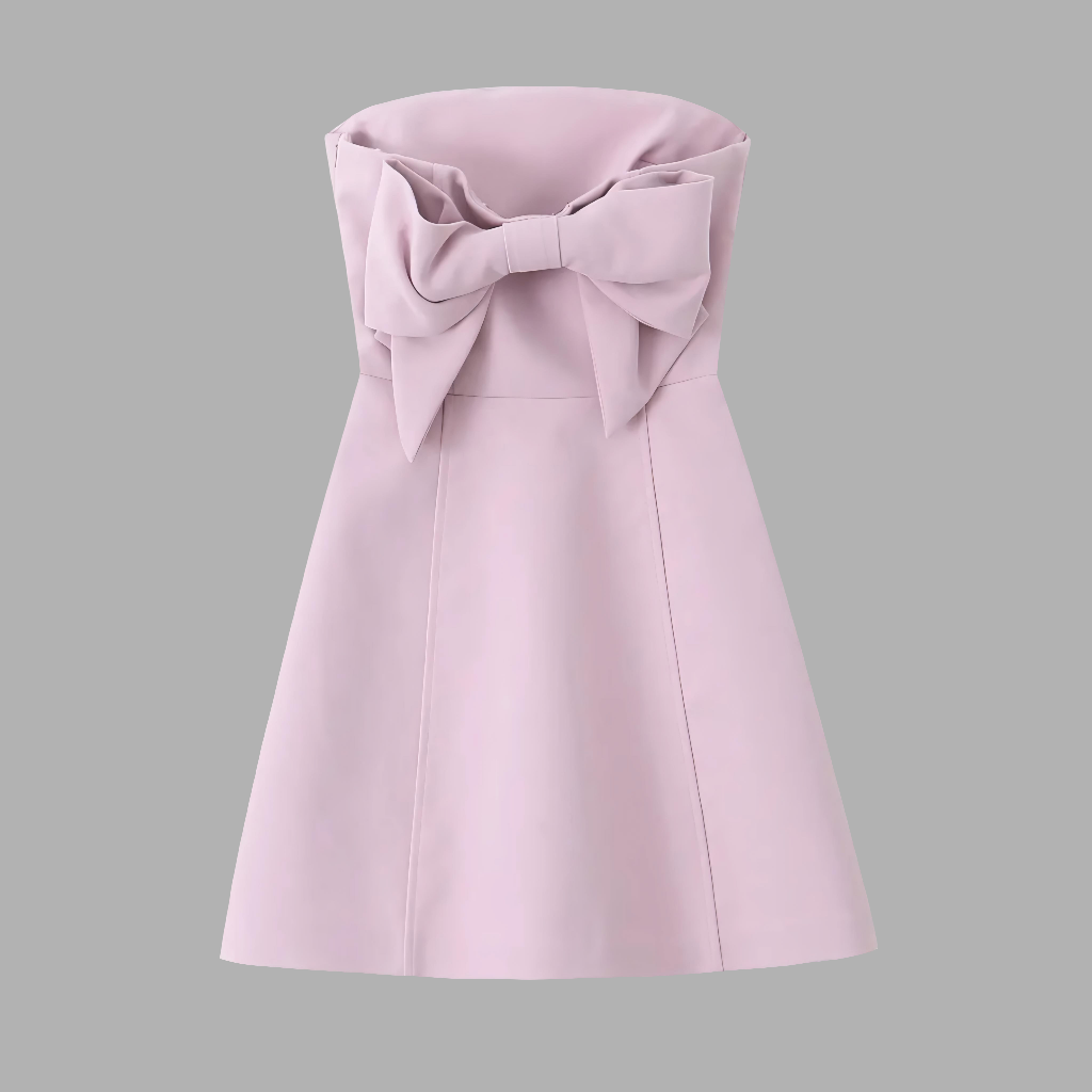 ⚡️The Blush Bow Belle Dress (Fast⚡️Delivery)