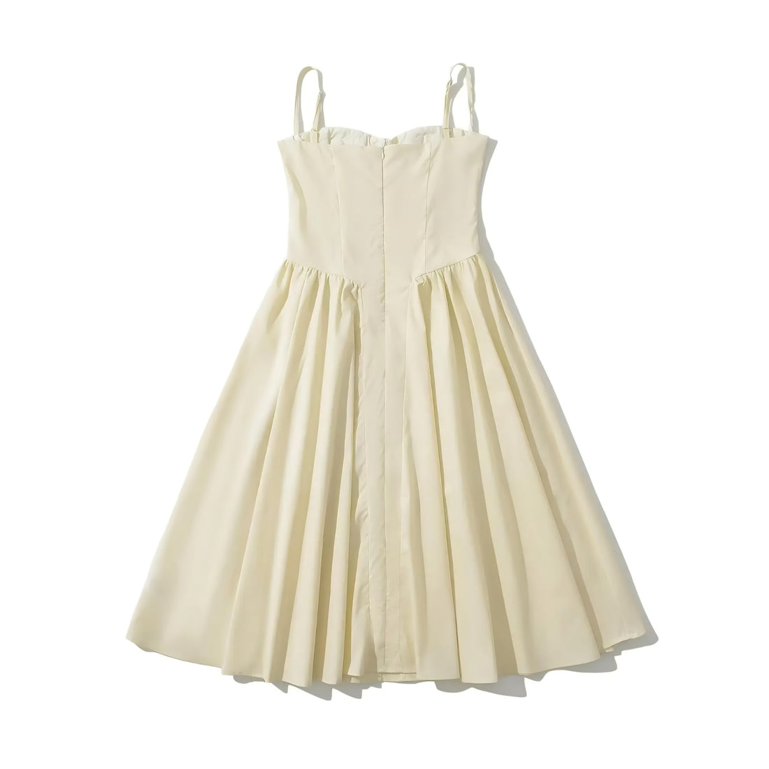 ⚡️(Fast Delivery) Butter Yellow Bustier Midi Dress