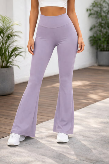 ⚡️Stretchable Flared Leggings-Lilac (Fast Delivery)