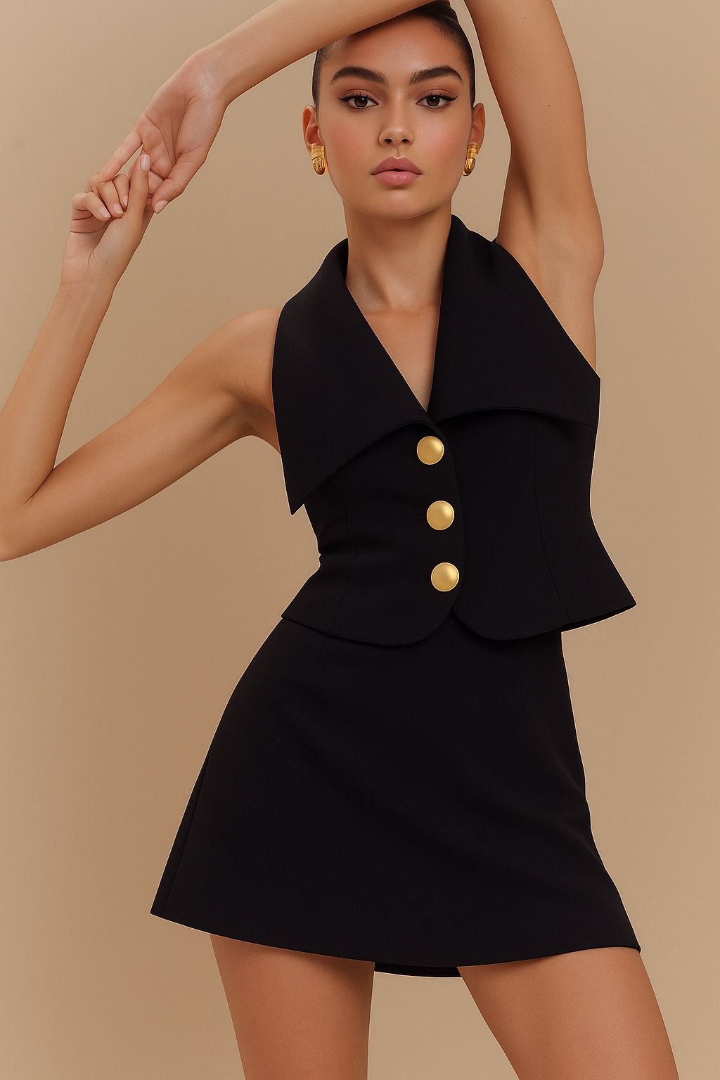 ⚡️(Fast Delivery)Power Hour Black Skort Set- 2piece