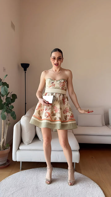⚡️(Fast Delivery)Floral Sweetheart Mini Dress