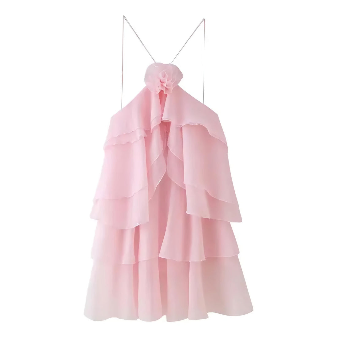 ⚡️(Fast Delivery) Blush Bloom Tiered Mini Dress