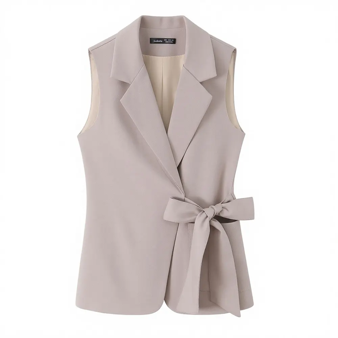 ⚡️(Fast Delivery)Soft Taupe Waistcoat Co-ord Set