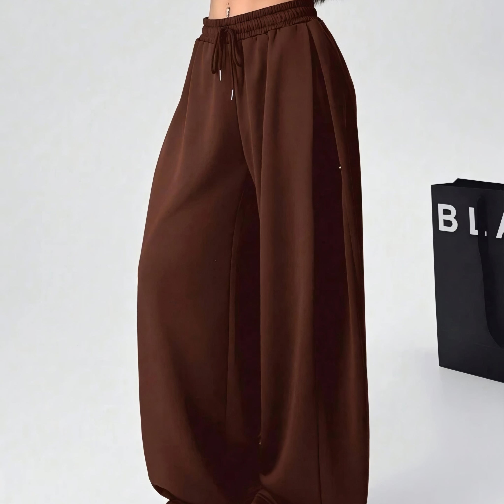 ⚡️(Fast Delivery) Mocha Flow Wide-Leg Pants