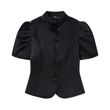 ⚡️(Fast Delivery) Puff Sleeve Buttoned Top