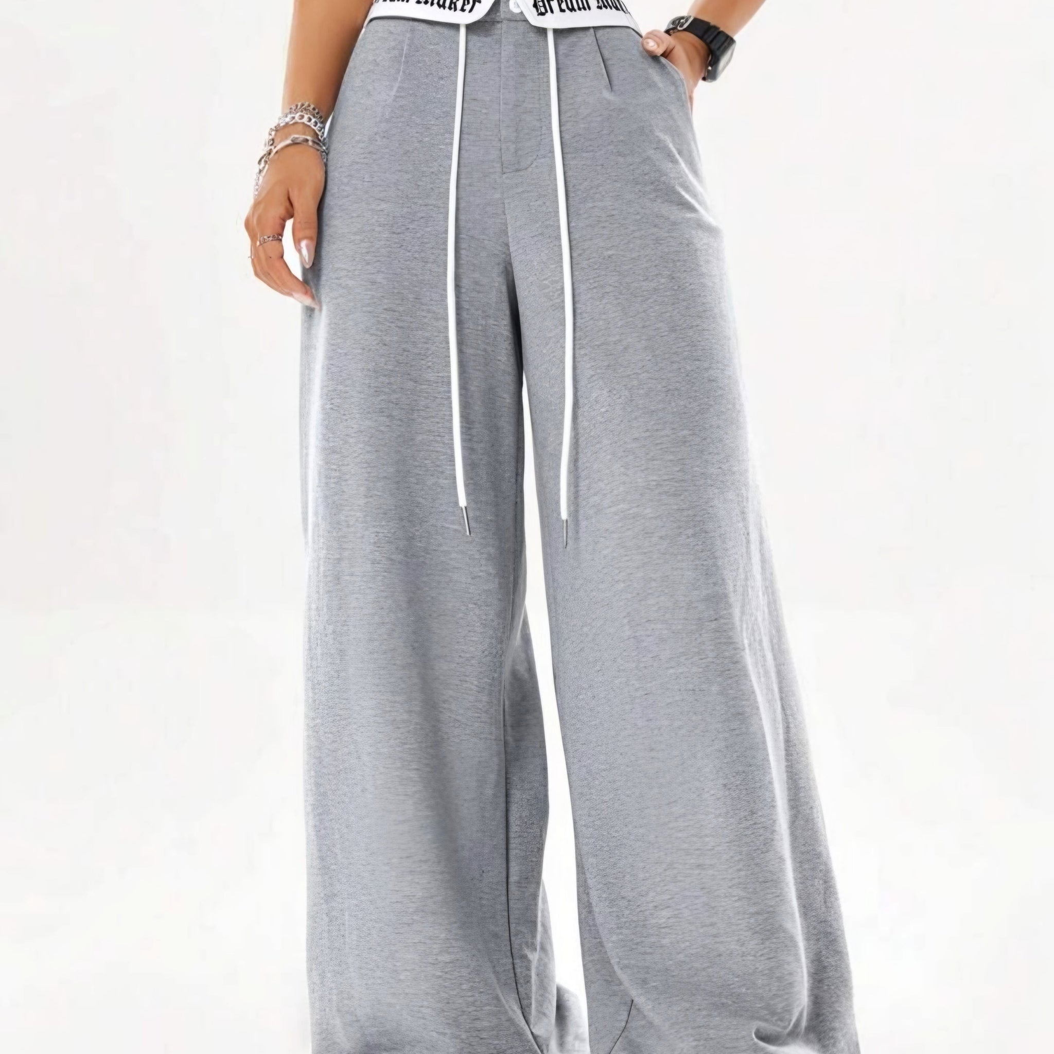 Dream Maker Wide-Leg Sweatpants