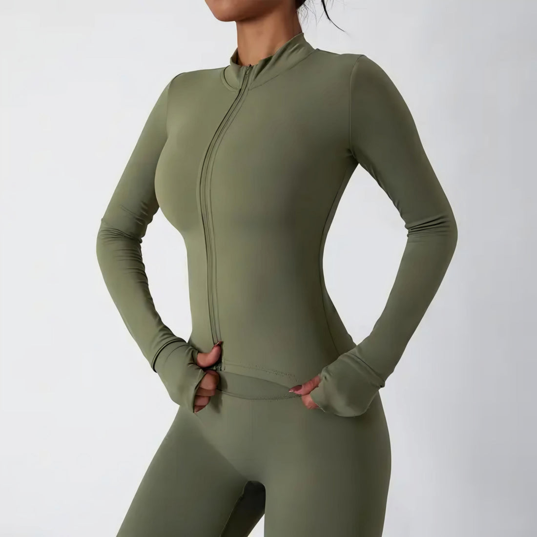 ⚡️The Luxe Green Set – Jacket & Pants in Premium Nylon- Fast Delivery