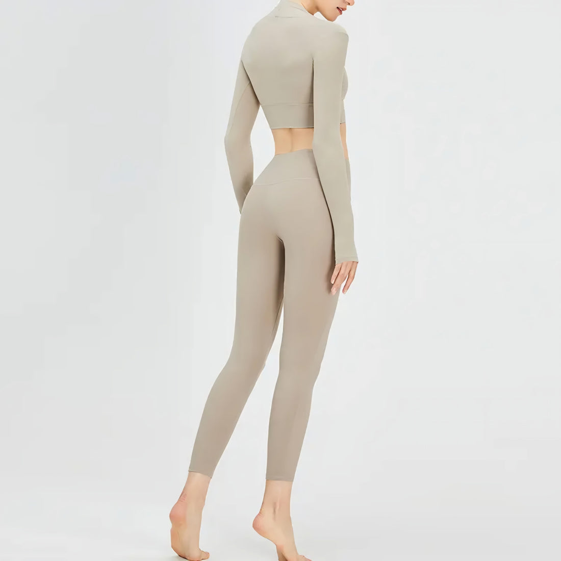⚡️SculptFit Seamless Co-Ord – Padded Crop & High-Waist Leggings (Fast Delivery)