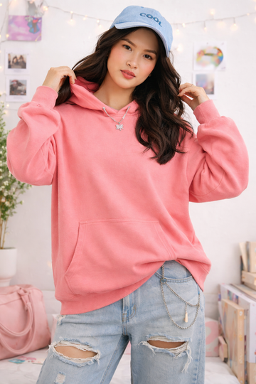 ⚡️CloudEase Oversized Hoodie – Blush Pink(Fast Delivery)