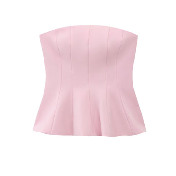 ⚡️(Free Delivery) Pink Structured Corset Top