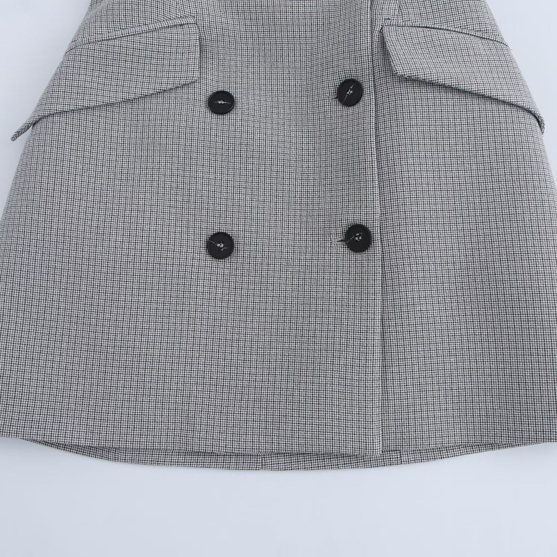⚡️(Fast Delivery) Grey Check Halter Neck Blazer Dress