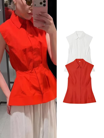⚡️(Fast Delivery) Scarlet Tailored Sleeveless Top