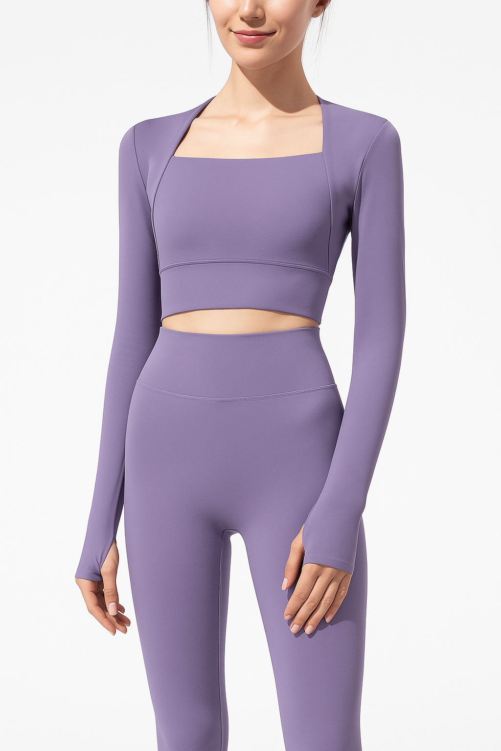 ⚡️(Fast Delivery)Flex & Flow Lliac Crop Top(Removable Pads)