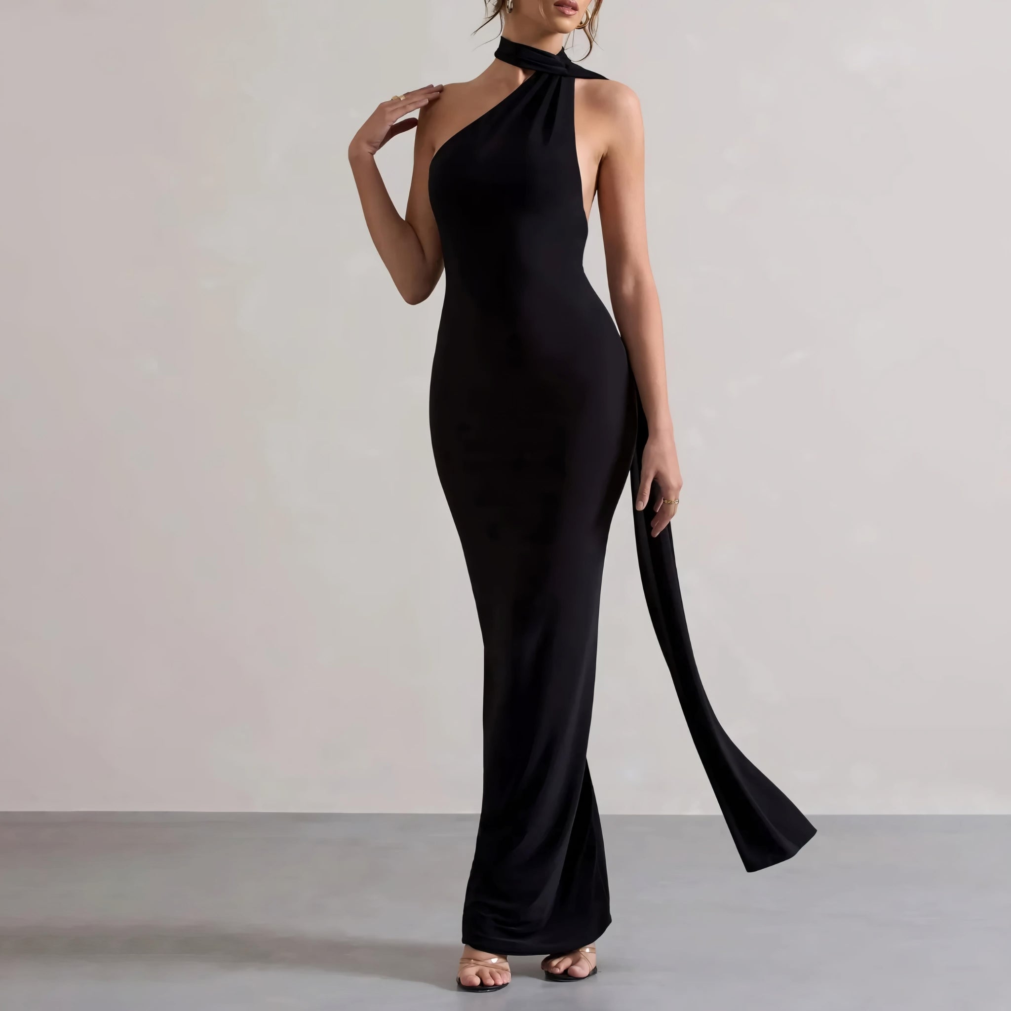 ⚡️(Fast Delivery)Obsidian Grace Backless Gown