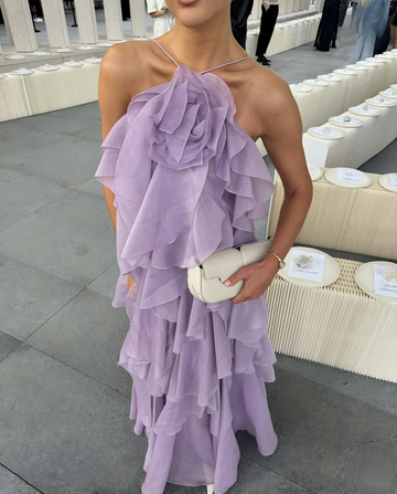 ⚡️(Fast Delivery) Lavender Luxe Ruffle Gown