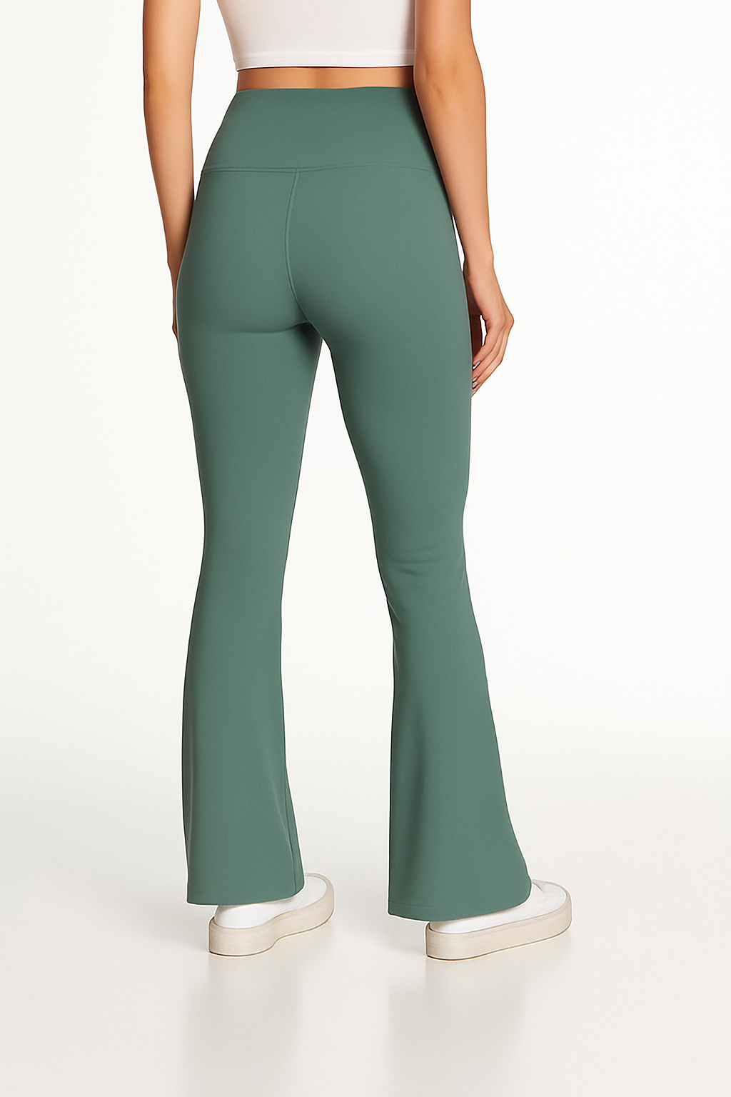 ⚡️Stretchable Flared Leggings-Green (Fast Delivery)